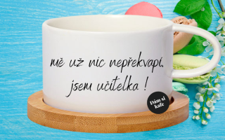 Šálek makronka "mě už nic nepřekvapí jsem učitelka!"
