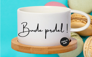 Šálek makronka Bude prdel !