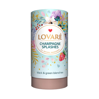 Lovaré Champagne Splashes, černý/zelený čaj (sypaný, 80 g)