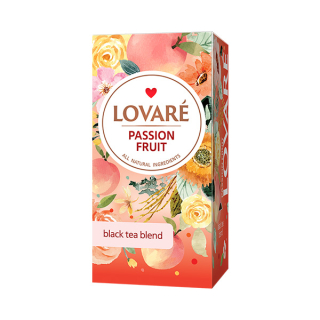 Lovaré Passion Fruit, černý čaj (24 sáčků)