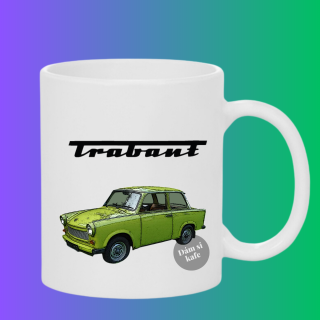 Keramický hrnek Trabant zelený