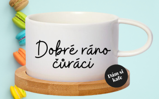 Šálek makronka Dobré ráno čůráci