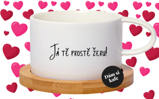 Šálek makronka Já tě prostě žeru