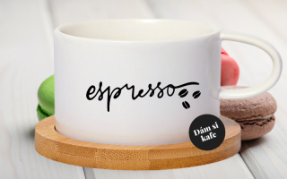 Šálek makronka Espresso