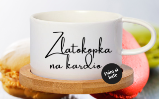 Šálek makronka Zlatokopka na kardio