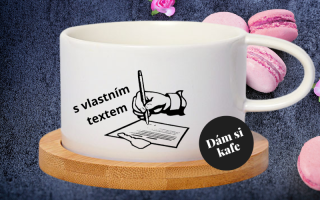 Šálek makronka s vlastním textem