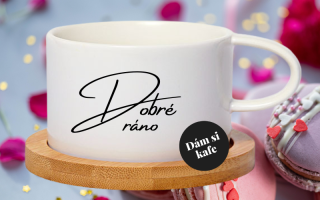 Šálek makronka Dobré ráno