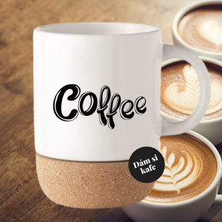 Keramický hrnek s korkem Coffee