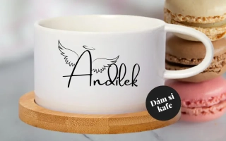 Šálek makronka Andílek 