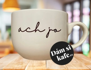 Buclatý hrnek ach jo