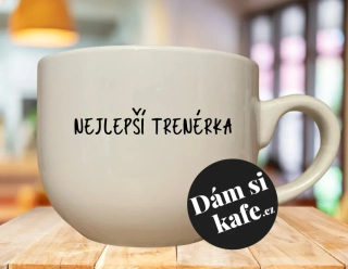 Buclatý hrnek nejlepší trenérka