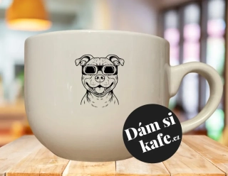 Buclatý hrnek pes