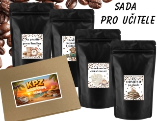 Dárková sada ochucených káv pro učitele KPZ Konečně Prázdniny Začínají