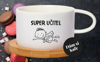 Šálek makronka Super učitel