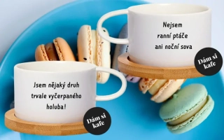 Šálek makronka Nejsem ranní ptáče ani noční sova