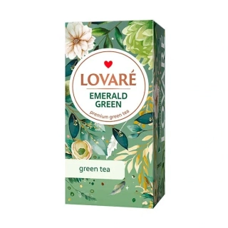 LOVARÉ Emerald Green 36g (24 sáčků, zelený čaj)