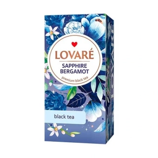 LOVARÉ Sapphire Bergamot 48g (24 sáčků, černý čaj)
