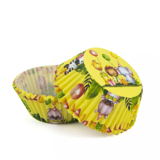 Papírové košíčky na muffiny a cupcakes s motivem zvířátek