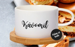 Šálek makronka Kávomil