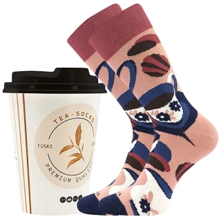 Ponožky Tea Socks - černý čaj set v kelímku 