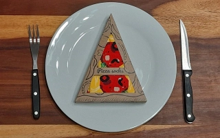 Ponožky Pizza Pepperoni dárkové balení