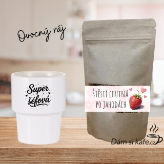 Sypaný čaj Štěstí voní po jahodách 50g