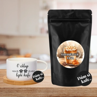 Dám si kafe zrnková káva s příchutí Karamel 60g 