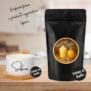 Dám si kafe zrnková káva s příchutí Vaječného likéru 60g 