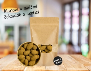 Mandle v mléčné čokoládě a skořici