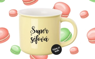 Barevný hrnek Super šéfová