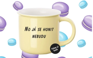 Barevný hrnek No já se honit nebudu