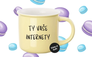 Barevný hrnek Ty vaše internety