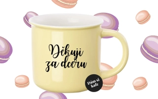 Barevný hrnek Děkuji za dceru