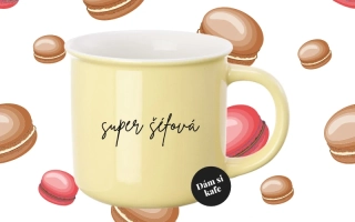 Barevný hrnek Super šéfová