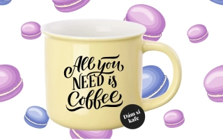 Barevný hrnek All you need is coffee