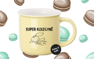 Barevný hrnek Super kolegyně