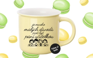 Barevný hrnek Je mnoho malých důvodů být učitelkou