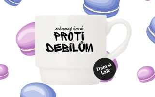 Stohovatelný hrnek Proti debilům