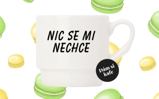 Stohovatelný hrnek Nic se mi nechce