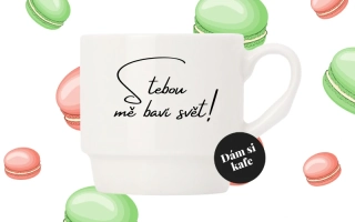 Stohovatelný hrnek S tebou mě baví svět