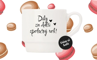 Stohovatelný hrnek Díky za další společný rok