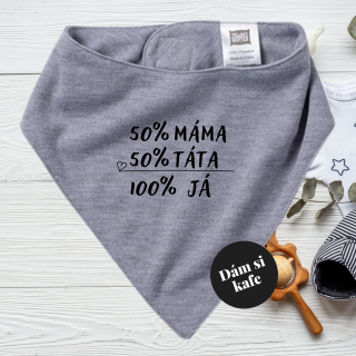Dětský šátek 50% máma, 50% táta