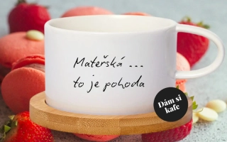 Šálek makronka Mateřská to je pohoda