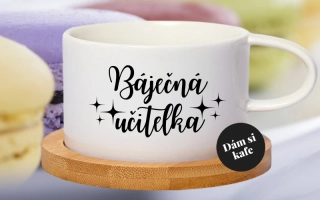 Šálek makronka Báječná učitelka