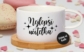 Šálek makronka Nejlepší učitelka