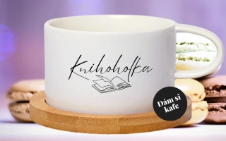 Šálek makronka Knihoholka