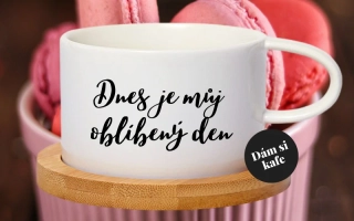 Šálek makronka Dnes je můj oblíbený den