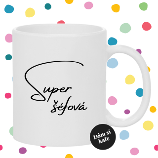 Keramický hrnek Super šéfová