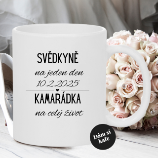 Keramický hrnek Svědkyně kamarádka