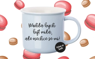 Barevný hrnek Mohla bych být milá, ale nechce se mi!
